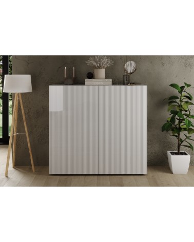 Buffet Rio blanc 2 portes - 121 x 42 x 111cm