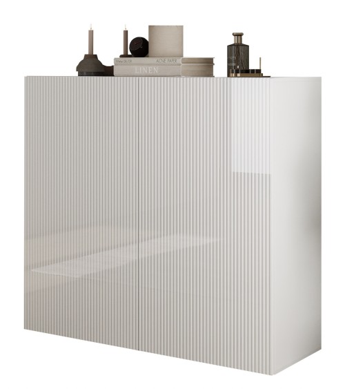 Buffet Rio blanc 2 portes - 121 x 42 x 111cm