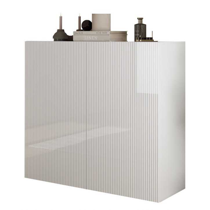 Buffet Rio blanc 2 portes - 121 x 42 x 111cm