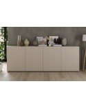 Buffet Rio cashmere - 4 portes - 241 x 42 x 84 cm