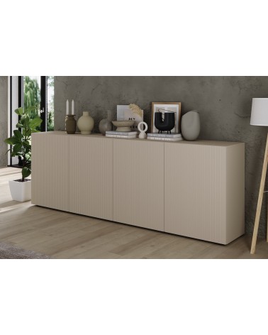 Buffet Rio cashmere - 4 portes - 241 x 42 x 84 cm