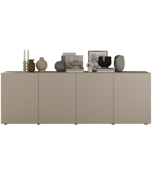 Buffet Rio cashmere - 4 portes - 241 x 42 x 84 cm