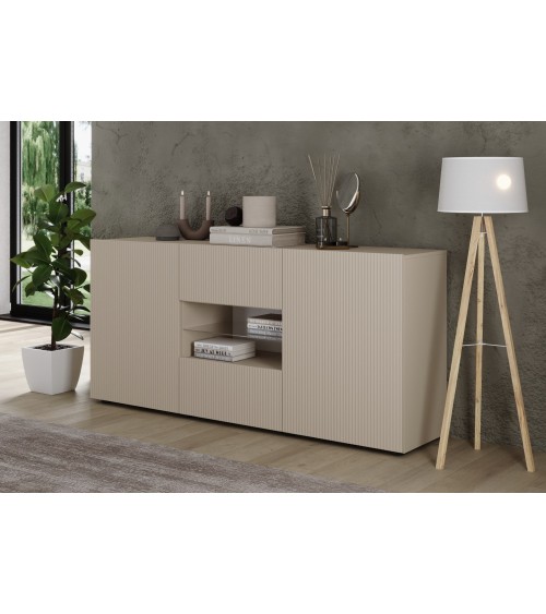 Buffet Rio cashmere 2 portes, 2 tiroirs - 181 x 84 x 42 cm