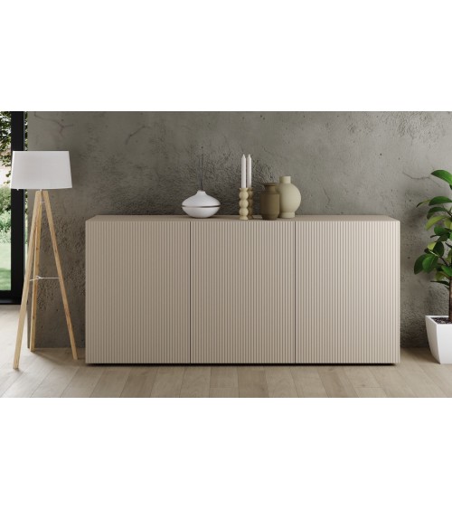 Buffet Rio cashmere 3 portes - 181 x 42 x 84 cm