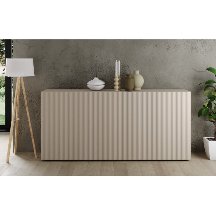 Buffet Rio cashmere 3 portes - 181 x 42 x 84 cm