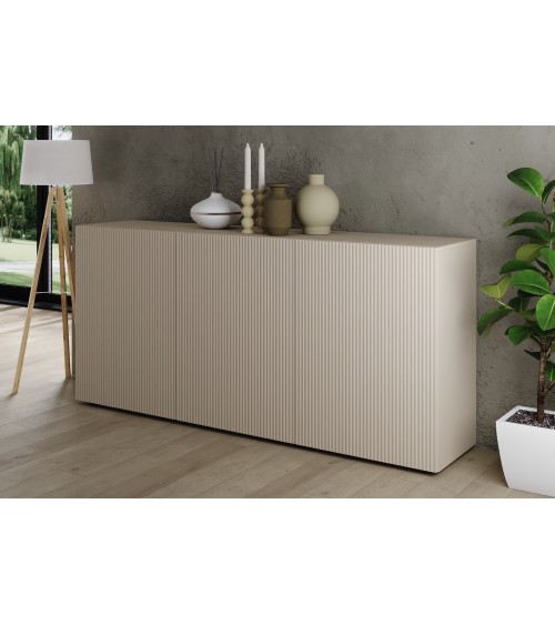 Buffet Rio cashmere 3 portes - 181 x 42 x 84 cm