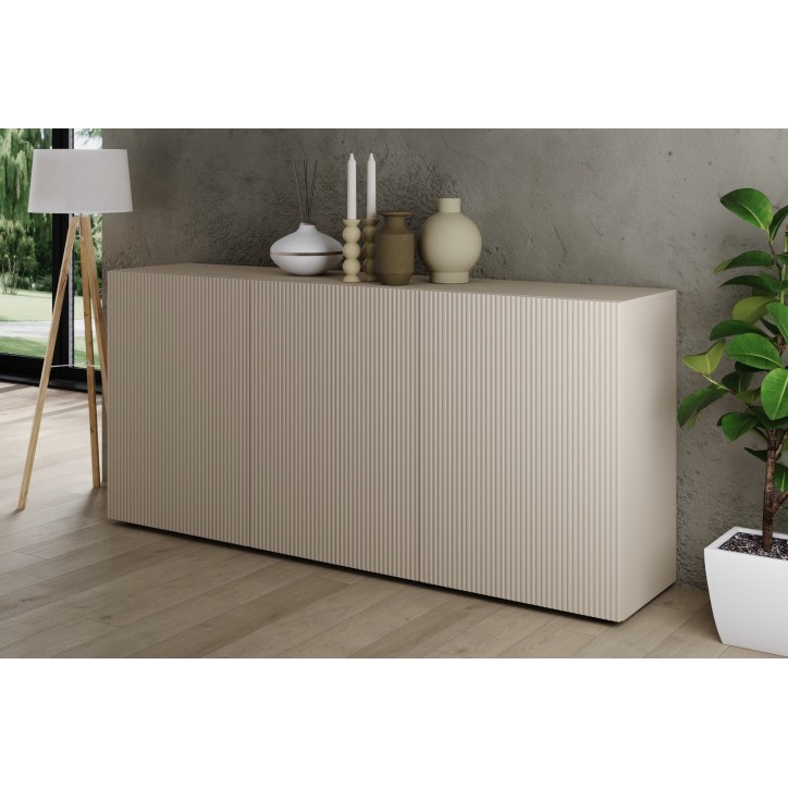 Buffet Rio cashmere 3 portes - 181 x 42 x 84 cm