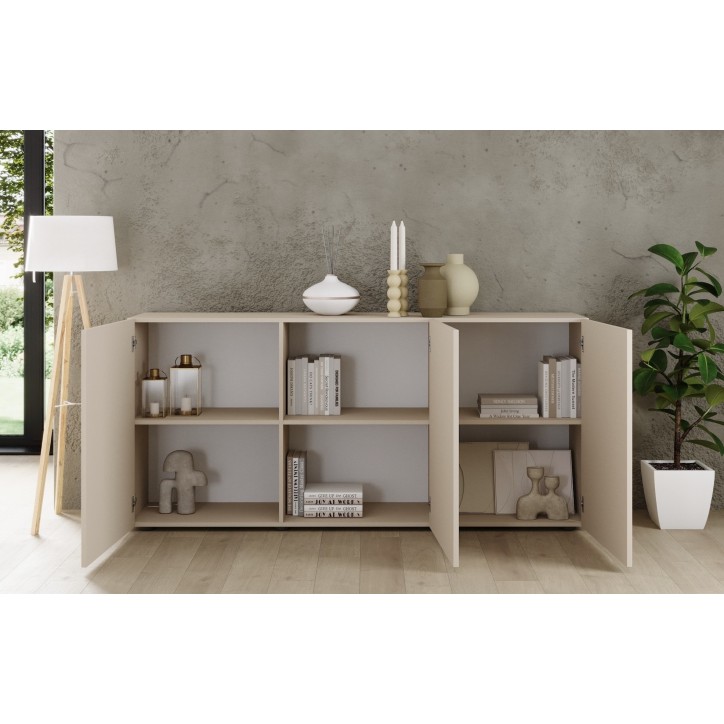 Buffet Rio cashmere 3 portes - 181 x 42 x 84 cm