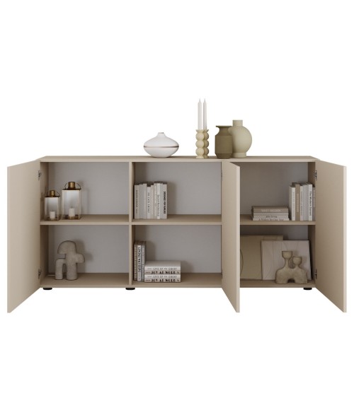 Buffet Rio cashmere 3 portes - 181 x 42 x 84 cm