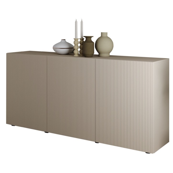 Buffet Rio cashmere 3 portes - 181 x 42 x 84 cm