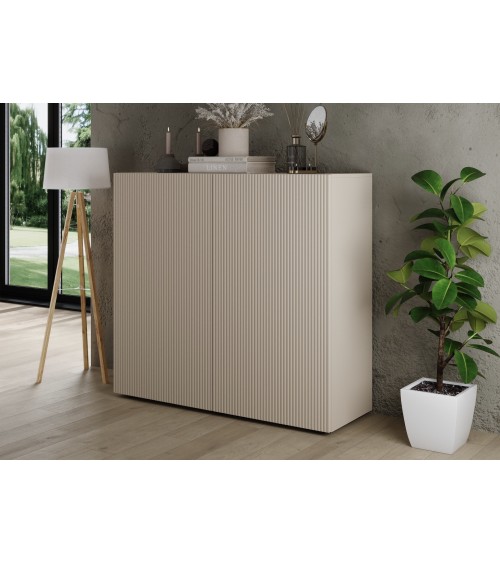 Buffet Rio cashmere 2 portes - 121 x 42 x 111 cm