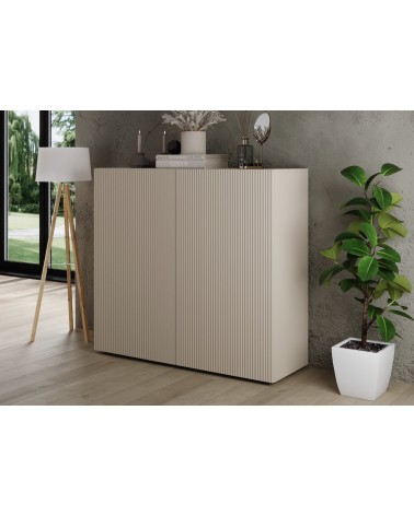 Buffet Rio cashmere 2 portes - 121 x 42 x 111 cm