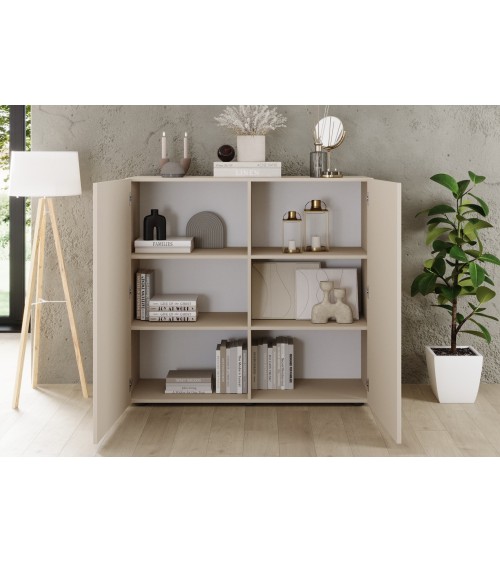 Buffet Rio cashmere 2 portes - 121 x 42 x 111 cm