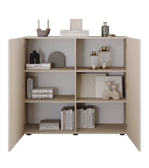 Buffet Rio cashmere 2 portes - 121 x 42 x 111 cm