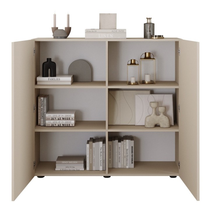 Buffet Rio cashmere 2 portes - 121 x 42 x 111 cm