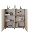 Buffet Rio cashmere 2 portes - 121 x 42 x 111 cm