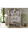 Vitrine Rio cashmere 2 portes en verre - 121 x 166 x 42 cm