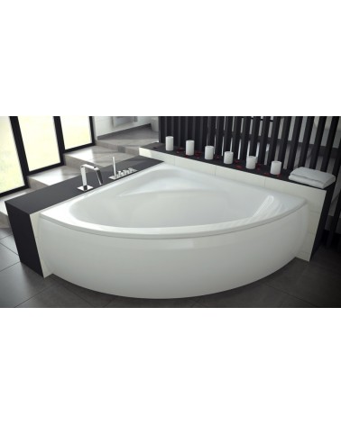 Baignoire d'angle VENEZIA 148x148 cm avec tablier
