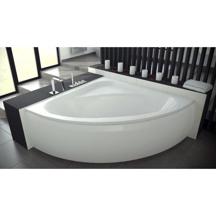 Baignoire d'angle VENEZIA 148x148 cm avec tablier