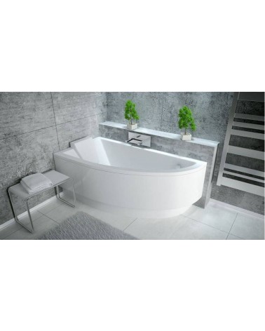 Baignoire d'angle ORIEGA 150 cm gauche avec tablier
