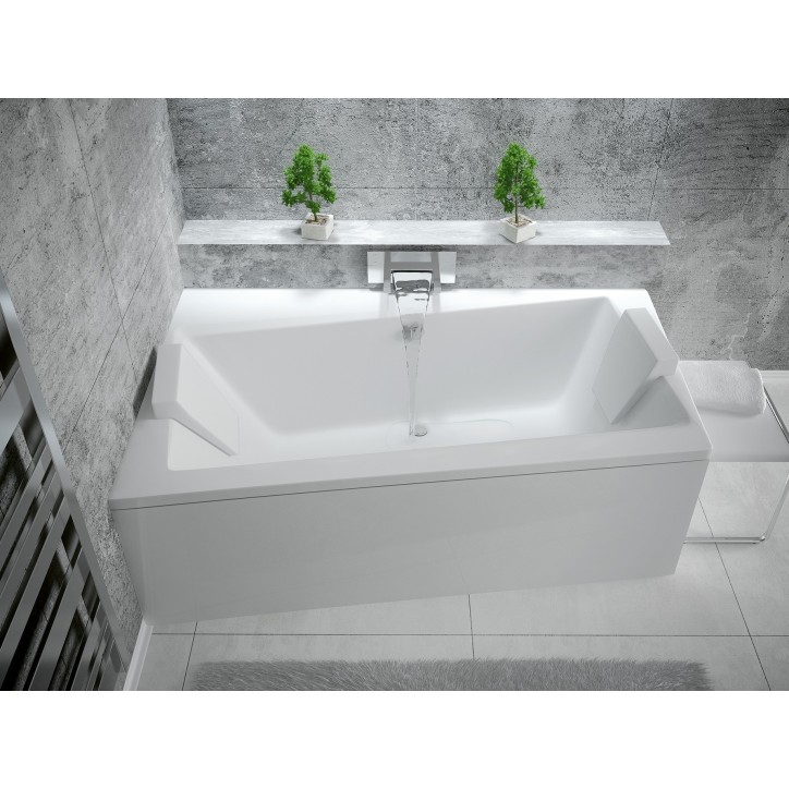 Baignoire angle gauche ZIANIGI avec tablier