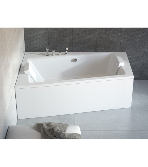 Baignoire angle gauche ZIANIGI avec tablier