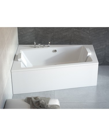 Baignoire angle gauche ZIANIGI avec tablier