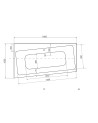Baignoire angle gauche ZIANIGI avec tablier
