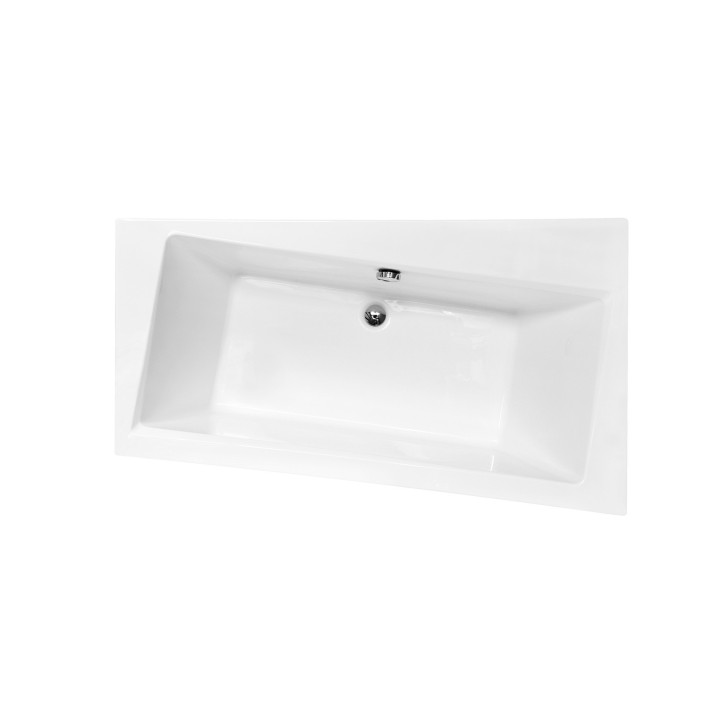 Baignoire angle droit ZIANIGI avec tablier