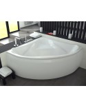 Baignoire d'angle EWA 134x134x57,5 cm avec tablier