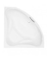 Baignoire d'angle EWA 134x134x57,5 cm avec tablier