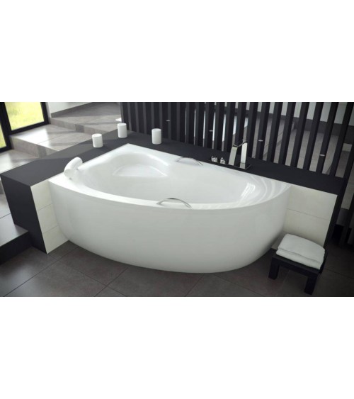 Baignoire d'angle NATALIA GAUCHE avec tablier