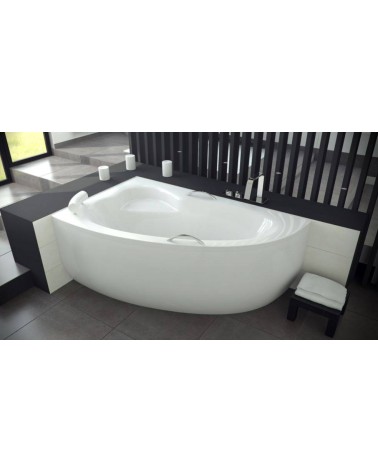 Baignoire d'angle NATALIA GAUCHE avec tablier