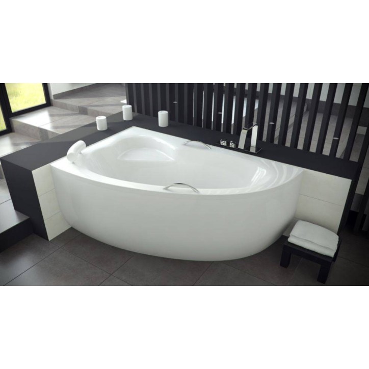 Baignoire d'angle NATALIA GAUCHE avec tablier