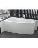 Baignoire d'angle LUNA 150 cm avec tablier