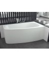 Baignoire d'angle LUNA 150 cm avec tablier