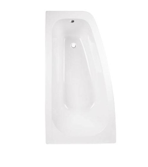 Baignoire d'angle LUNA 150 cm avec tablier