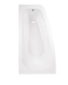 Baignoire d'angle LUNA 150 cm avec tablier