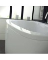 Baignoire d'angle LUNA 150 cm avec tablier