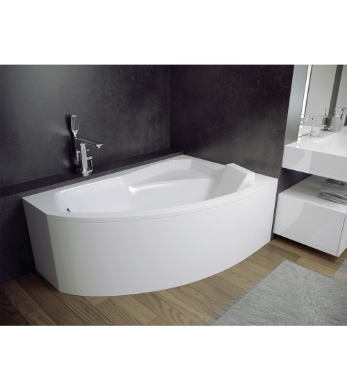 Baignoire d'angle droite RIMA 130/140/150/160/170 cm avec tablier