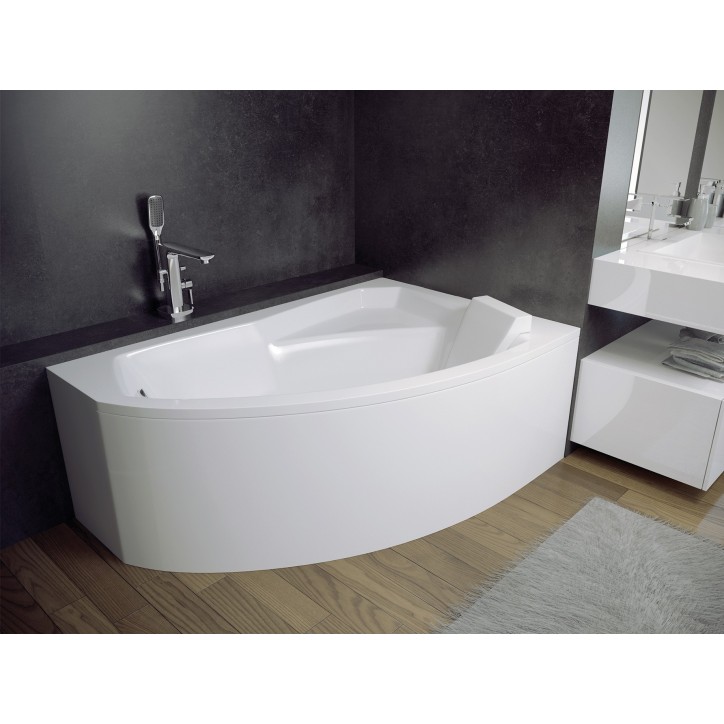Baignoire d'angle droite RIMA 130/140/150/160/170 cm avec tablier