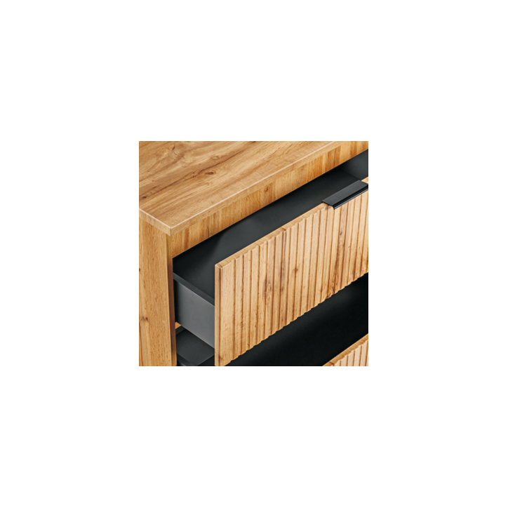 Ensemble de salle de bain Adel Oak - 2 vasques, 1 colonne