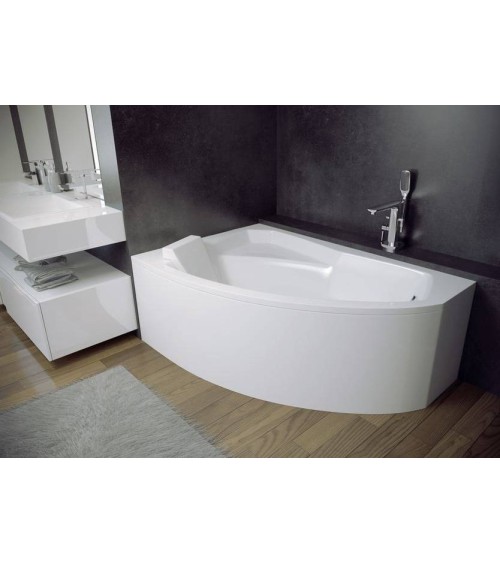 Baignoire d'angle gauche RIMA 130/140/150/160/170 cm avec tablier