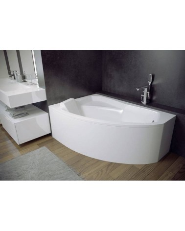 Baignoire d'angle gauche RIMA 130/140/150/160/170 cm avec tablier