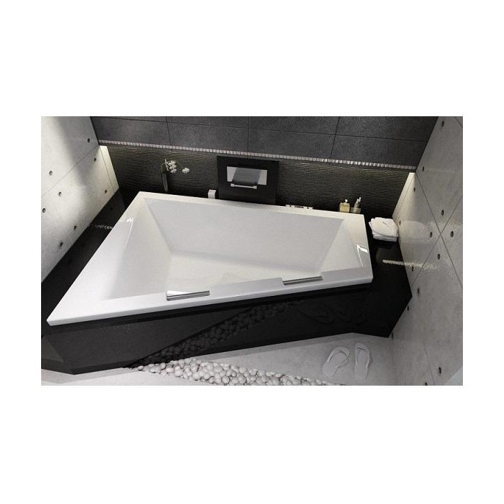 Baignoire d'angle DOPPIO 180x130 cm version Droite