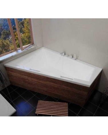 Baignoire d'angle DOPPIO 180x130 cm version Droite