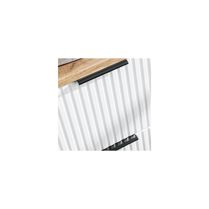 Ensemble de salle de bain Adel white - 2 vasques, 1 colonne