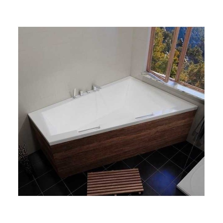 Baignoire d'angle DOPPIO 180x130 cm version gauche