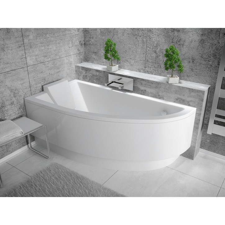 Baignoire d'angle ORIEGA 140 cm Gauche avec tablier