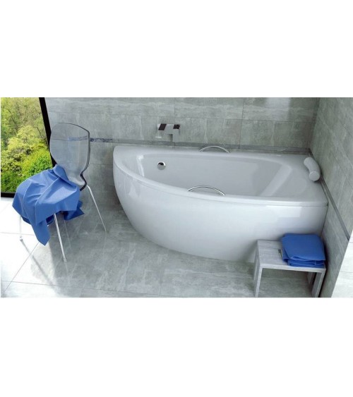 Baignoire d'angle MARINA angle DROIT avec tablier